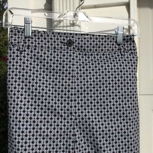 Short Marin TALBOTS Femme - Taille 16, Rayures Bleues Et Boutons, Rouge Vif - Neuf Avec étiquettes